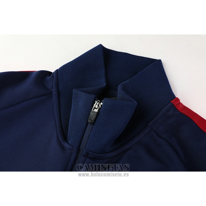 Chandal de Chaqueta del Atletico Madrid 2020-2021 Azul y Rojo